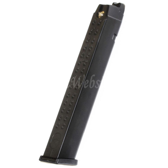 WE (WE-TECH) 50rd Gas Magazine Long Type for G17 G18C G34 G35 G-Series GBB Pistols Airsoft Black