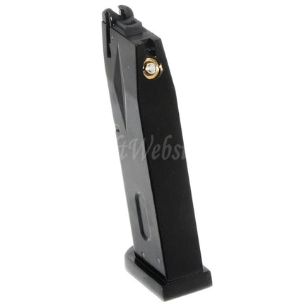 Chargeur à gaz WE (WE-TECH) 26 coups pour pistolets GBB série AW MB / KJW / Tokyo Marui / WE 902 M9 M92 Airsoft Noir