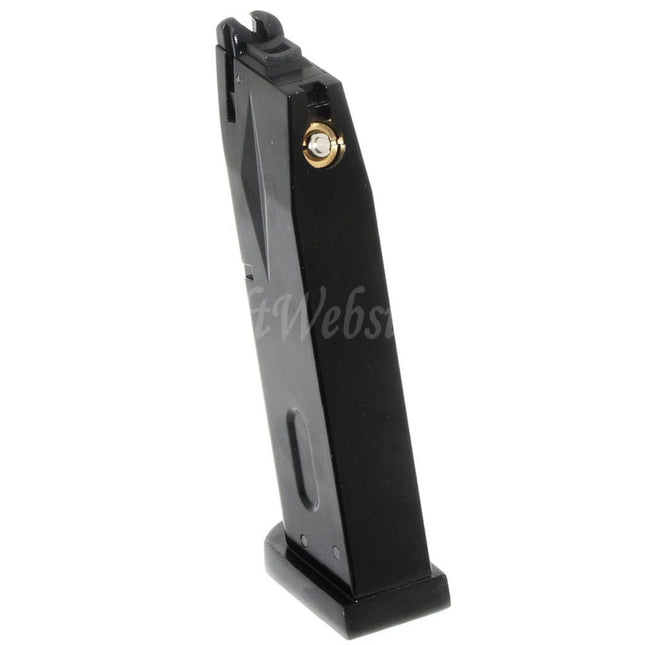 WE (WE-TECH) 26rd Gas Magazine for AW MB Series / KJW / Tokyo Marui / WE 902 M9 M92 Series GBB Pistols Airsoft Black