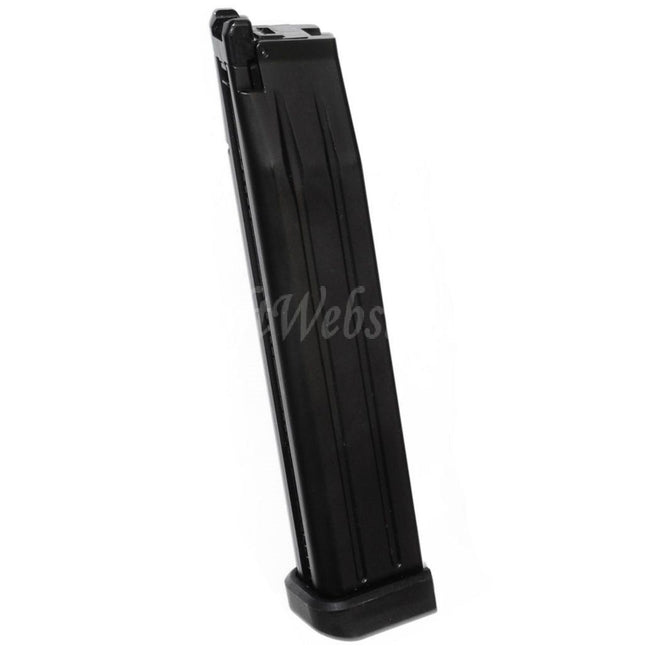 WE (WE-TECH) 50rd Extended Long Gas Magazine for Hi-Capa Series GBB Pistols Airsoft Black