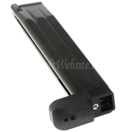 WE (WE-TECH) 50rd Extended Long Gas Magazine for Hi-Capa Series GBB Pistols Airsoft Black