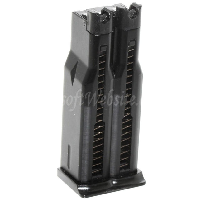 WE (WE-TECH) 32rd Double Barrel Gas Magazine for WE Double Barrel MAKAROV PMM Series GBB Pistols Airsoft Black