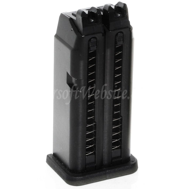 WE (WE-TECH) 40rd Gas Magazine for WE G19 Double Barrel Series GBB Pistols Airsoft Black