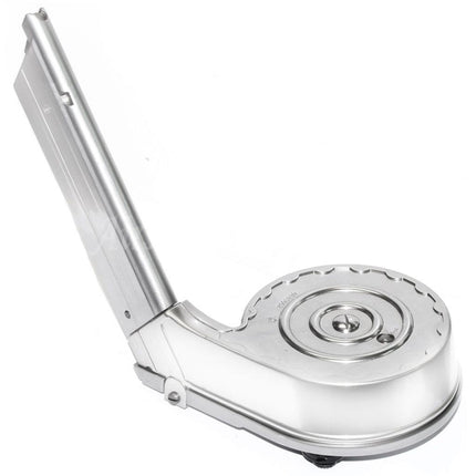 Chargeur à tambour à gaz WE (WE-TECH) de 50 cartouches pour pistolet Armorer Works A180 Blaster WE P08 Luger GBB