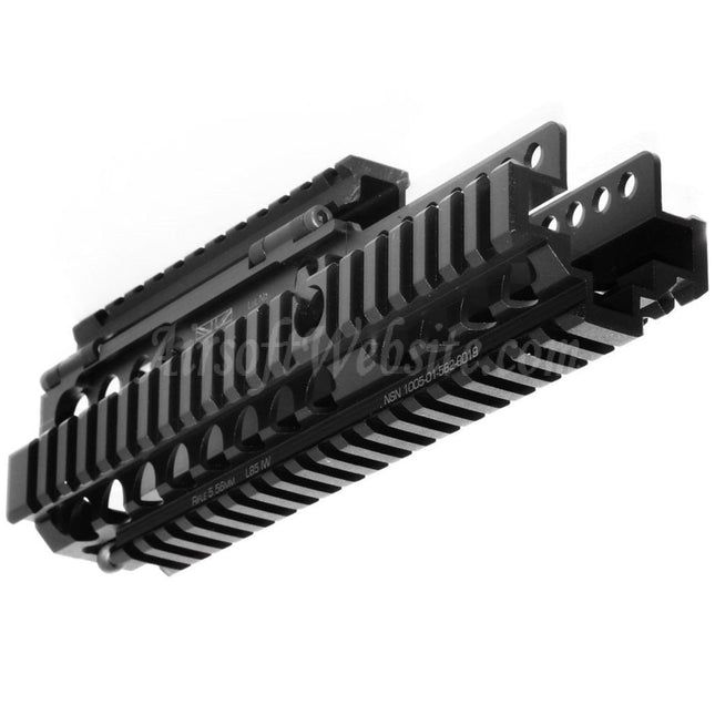 WE (WE-TECH) 227mm CNC Aluminum Daniel Defense Licensed ISGK Madbull RIS RAS Handguard Rail System for WE L85 GBB Rifles Airsoft Black