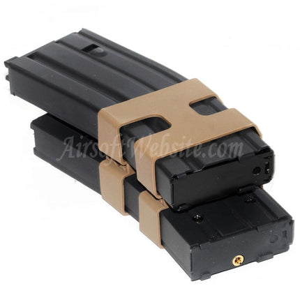 WE (WE-TECH) 80rd Gas Double Magazine for WE "Open Bolt Type" L85 / SCAR-L / R5C / T65 / HK416 / AR M4 M16 GBB Rifles Airsoft Black