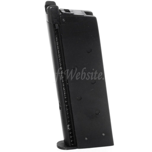 WE (WE-TECH) 13rd Gas Magazine for AW COMPACT NE10 Series / WE Single Stack Mini 1911 Series GBB Pistols Airsoft Black