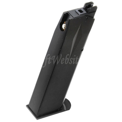 WE (WE-TECH) 26rd Gas Magazine for Cybergun Swiss Arms P226 WE F226 E2 Series GBB Pistols Airsoft Black