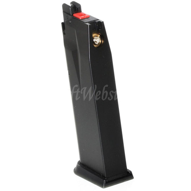 Cybergun Swiss Arms 20rd Gas Magazine for WE F228 F229 Swiss Arms P229 Series GBB Pistols Airsoft Black