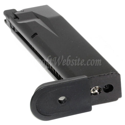 Cybergun Swiss Arms 20rd Gas Magazine for WE F228 F229 Swiss Arms P229 Series GBB Pistols Airsoft Black