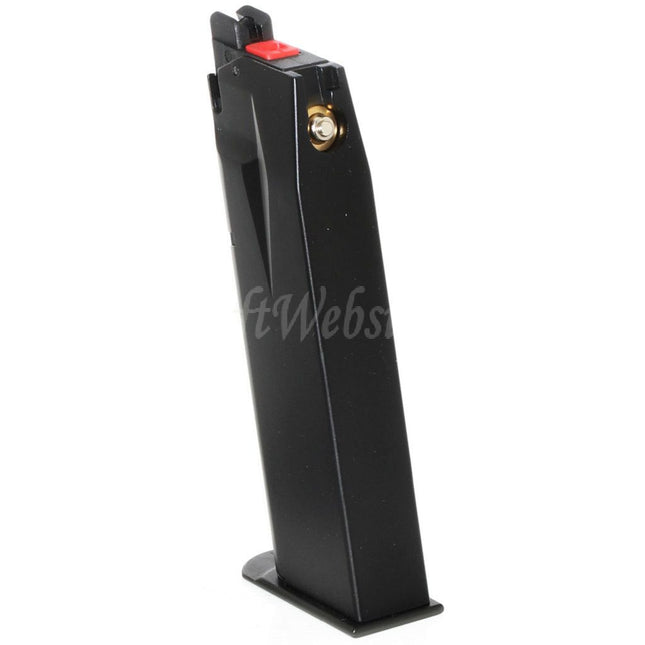 Cybergun Swiss Arms 22rd Gas Magazine for WE F226 Swiss Arms P226 Series GBB Pistols Airsoft Black