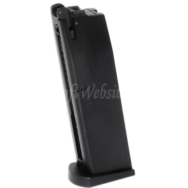 Chargeur CO2 WE (WE-TECH) 26 coups pour pistolets AW MB Series / KJW / Tokyo Marui / WE 902 M9 M92 GBB Airsoft Noir