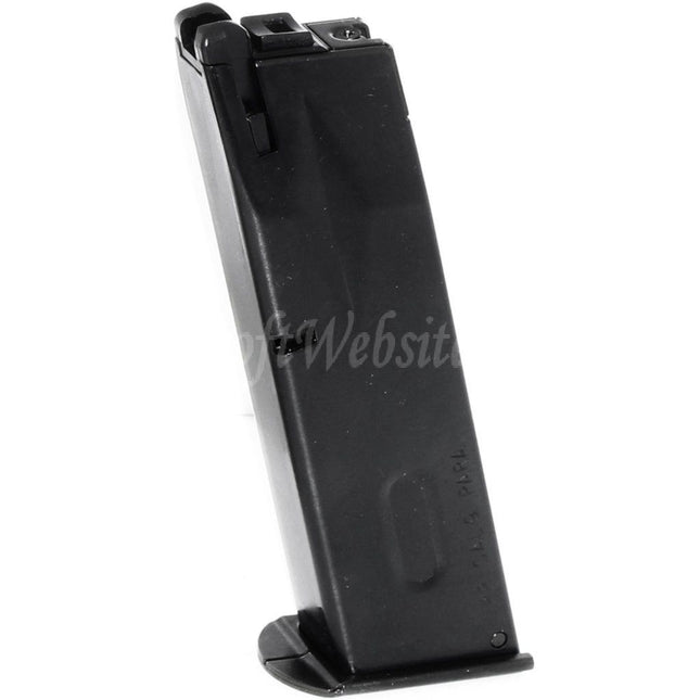 WE (WE-TECH) 26rd Gas Magazine Steel Housing for AW MB Series / KJW / Tokyo Marui / WE 902 M9 M92 GBB Pistols Airsoft Black