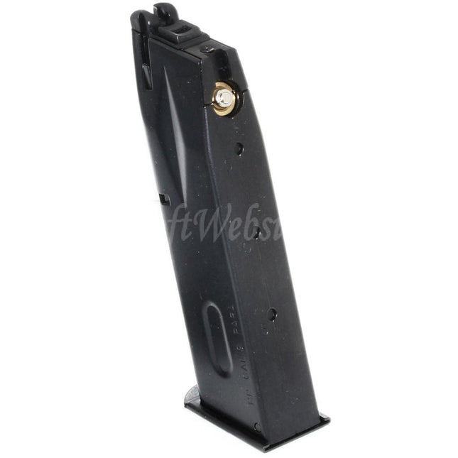 WE (WE-TECH) 26rd Gas Magazine Steel Housing for AW MB Series / KJW / Tokyo Marui / WE 902 M9 M92 GBB Pistols Airsoft Black