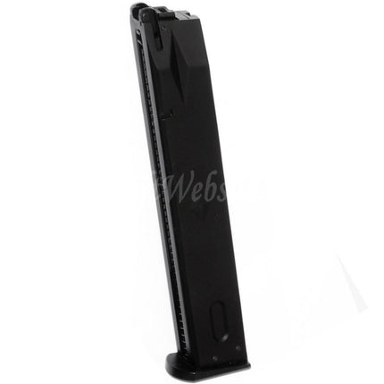 Chargeur à gaz long WE (WE-TECH) 50 coups pour pistolets AW MB Series / KJW / Tokyo Marui / WE M9 M92 GBB Airsoft Noir