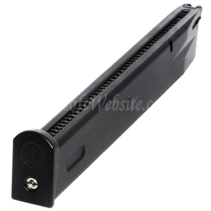 Chargeur à gaz long WE (WE-TECH) 50 coups pour pistolets AW MB Series / KJW / Tokyo Marui / WE M9 M92 GBB Airsoft Noir