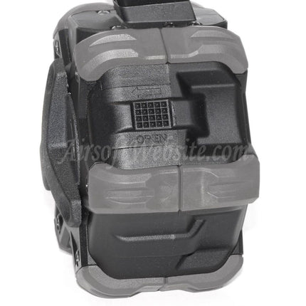 Chargeur à tambour adaptatif à gaz Armorer Works AW Custom 350 cartouches pour fusils GBB WE (WE-TECH) AP APACHE MP5 Series Airsoft