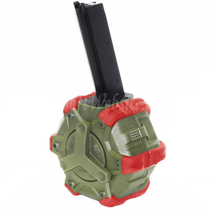 WE (WE-TECH) 350rd Gas Drum Magazine for EMG SAI Red / AW NE Series / WE Single Stack 1911 GBB Pistols Airsoft