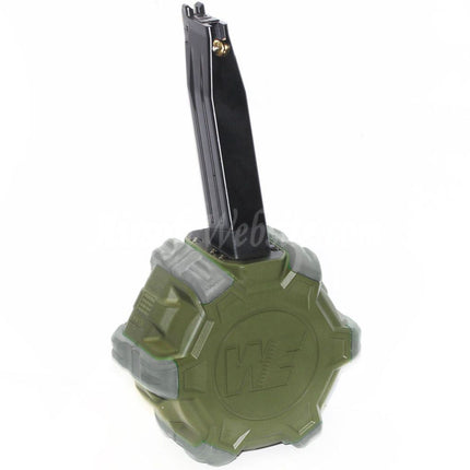 WE (WE-TECH) 350rd Gas Drum Magazine for Hi-Capa GBB Pistols Airsoft