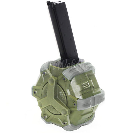 WE (WE-TECH) 350rd Gas Drum Magazine for EMG SAI Red / AW NE Series / WE Single Stack 1911 GBB Pistols Airsoft