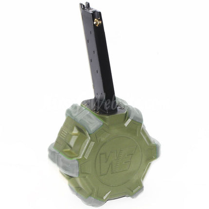 WE (WE-TECH) 350rd Gas Drum Magazine for EMG SAI Red / AW NE Series / WE Single Stack 1911 GBB Pistols Airsoft