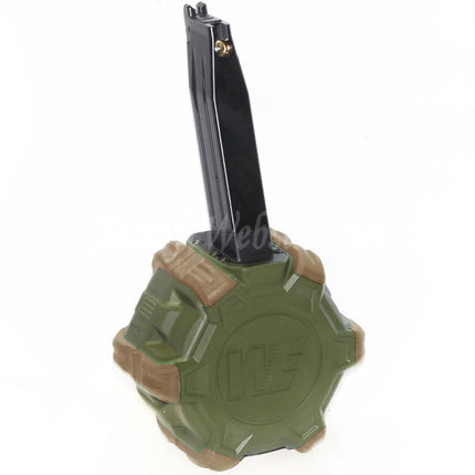 WE (WE-TECH) 350rd Gas Drum Magazine for Hi-Capa GBB Pistols Airsoft