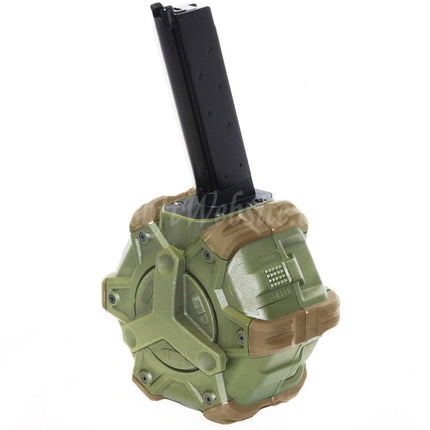 WE (WE-TECH) 350rd Gas Drum Magazine for EMG SAI Red / AW NE Series / WE Single Stack 1911 GBB Pistols Airsoft