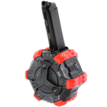 Chargeur à tambour adaptatif DOUBLE BELL 350 coups pour pistolets GBB G17 G18C série G Airsoft
