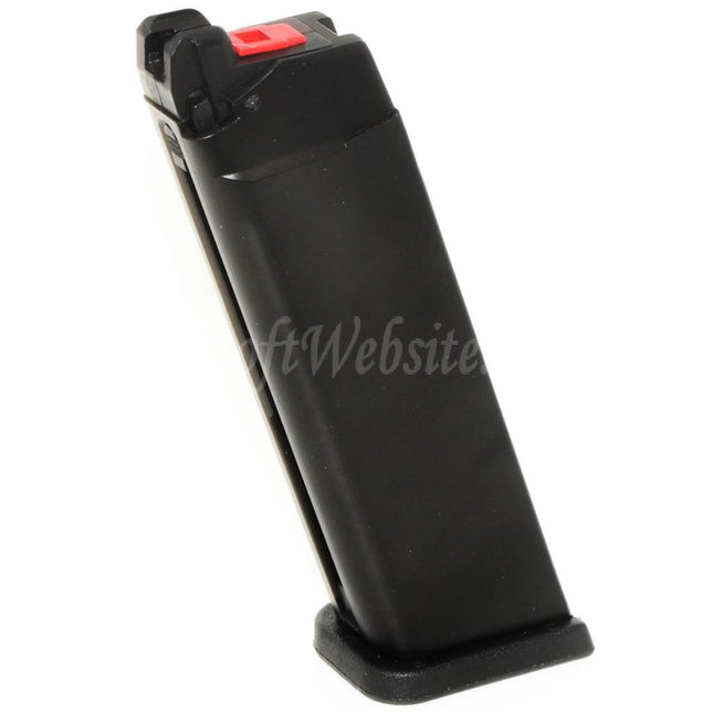 WE (WE-TECH) 26rd Galaxy Gas Magazine for WE MOS Optic Ready Slide Version EMG SAI BLU AW VX7 VX9 G17 G19 Series GBB Pistols Airsoft Black