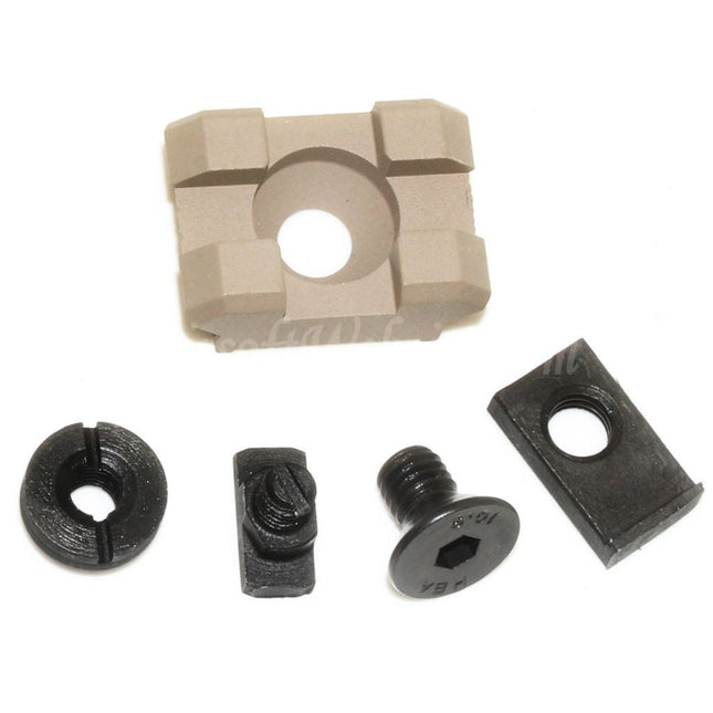 5KU B-2M 1-Slot 20mm Rail Section with Screws For M-LOK Mounting Systems