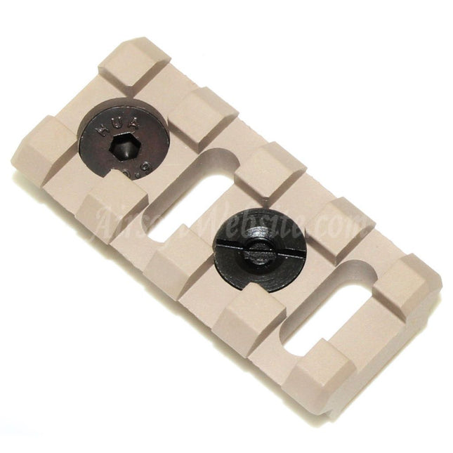 5KU B-2 4-Slots 20mm Rail Section with Screws For M-LOK Mounting Systems