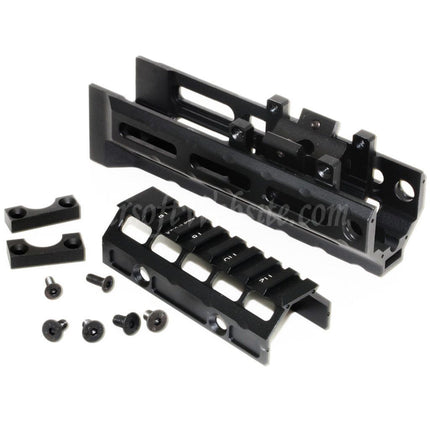 5KU 153mm M-LOK Universal Handguard Kit Rail System for LCT GHK CYMA D-BOYS E&L AK47 AK74 Series Rifles Airsoft Black