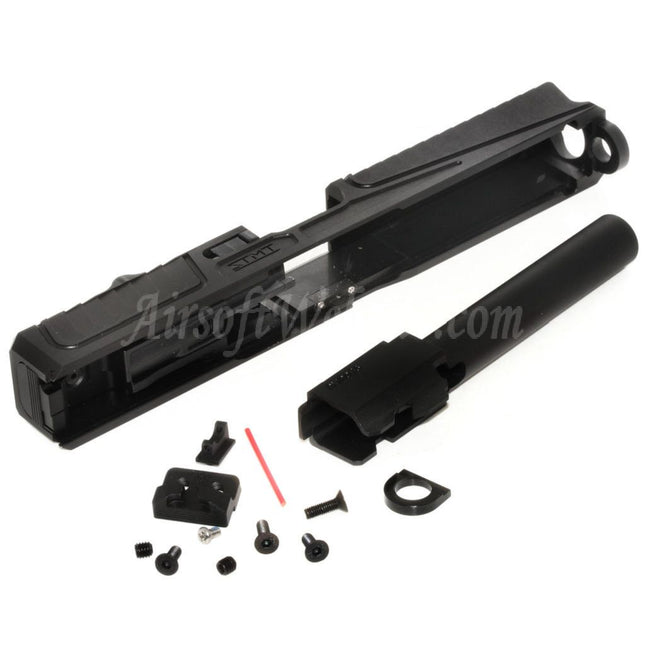 Ensemble de glissières de canon 5KU CNC RMR pour pistolets Tokyo Marui série G17 GBB Airsoft, noir