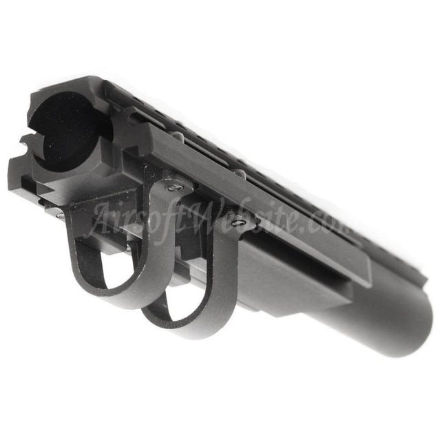 Garde-main supérieur CYMA 20 mm avec tube à gaz sur rail supérieur pour fusils AEG GBB de la série AK, noir