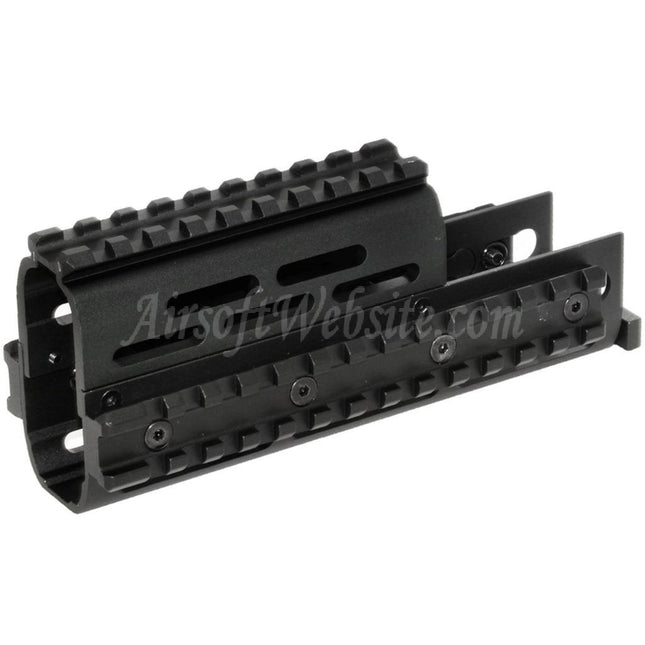 Système de rail de garde-main RIS supérieur et inférieur en aluminium CYMA 155 mm pour fusils AEG D-Boys G&amp;P Classic Army E&amp;C AY CYMA AK Series Airsoft noir