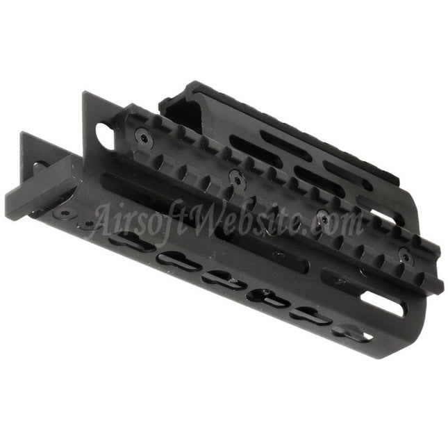 Système de rail de garde-main RIS supérieur et inférieur en aluminium CYMA 155 mm pour fusils AEG D-Boys G&amp;P Classic Army E&amp;C AY CYMA AK Series Airsoft noir