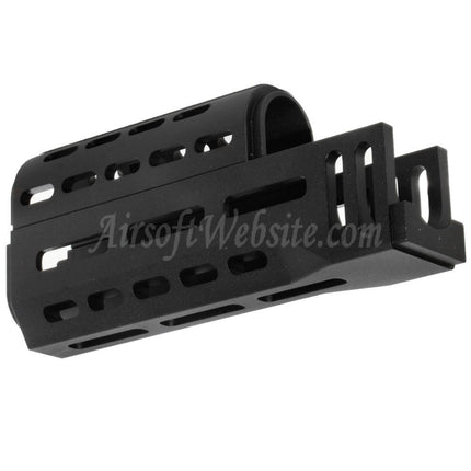CYMA 155mm CNC Aluminum Upper Lower M-LOK Handguard Type-A For E&L CYMA Tokyo Marui AK47 Series AEG Rifles Airsoft Black