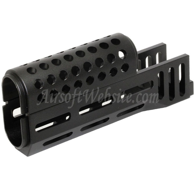 Garde-main supérieur et inférieur CYMA 155 mm en aluminium CNC M-LOK type B pour fusils AEG CYMA série AK47, noir