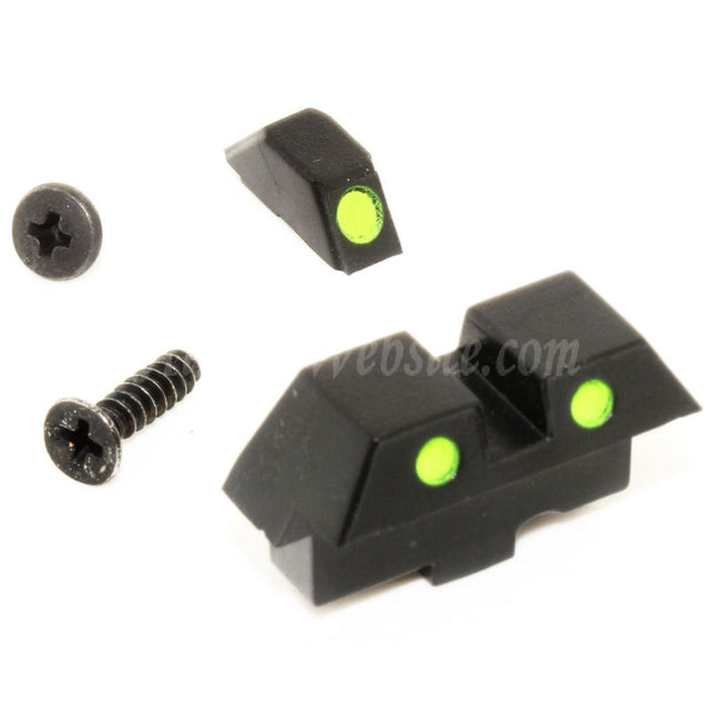 Site web Airsoft, viseur avant et arrière pour pistolets Tokyo Marui série G17 GBB, noir
