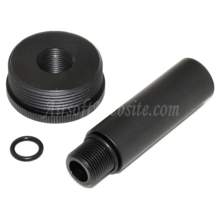 Adaptateur de silencieux 5KU DTK PUTNIK pour silencieux factice, filetage 36 mm, sens horaire, noir