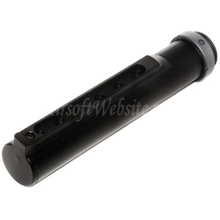 Adaptateur de tube tampon de crosse allongée E&amp;C 168 mm 5 positions pour fusils AEG E&amp;C Tokyo Marui série M16A1, noir