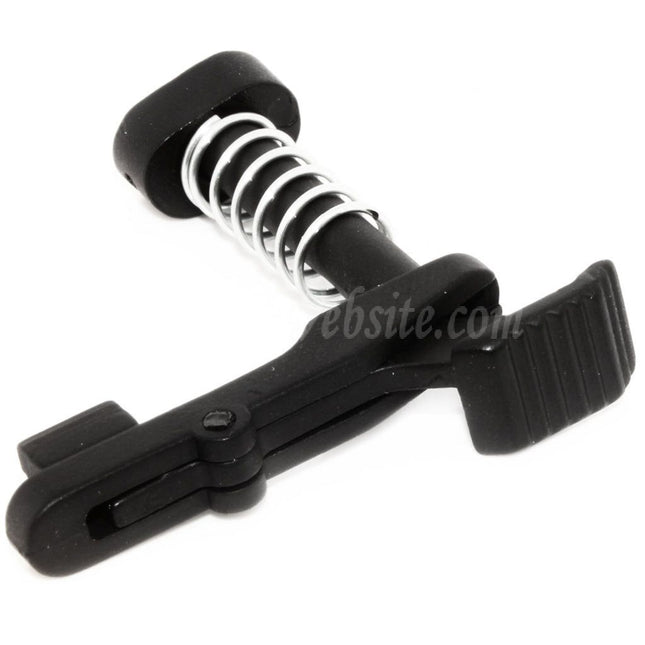 Loquet de déverrouillage de chargeur E&amp;C Ambi pour fusil AEG E&amp;C série 416A5, noir