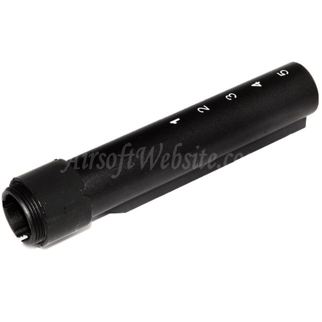 Adaptateur de tube tampon de crosse allongée 5 positions E&amp;C 168 mm pour fusils AEG E&amp;C série 416A5 Airsoft