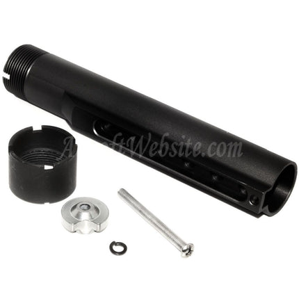 Adaptateur de tube tampon de crosse allongée 5 positions E&amp;C 168 mm pour fusils AEG E&amp;C série 416A5 Airsoft