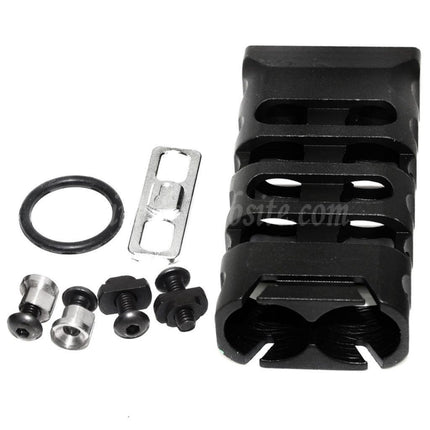 5KU CNC Aluminum KeyMod M-LOK Ultralight Vertical Grip Type-1 Black