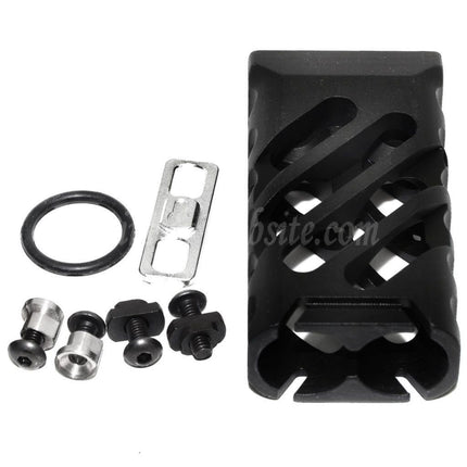 5KU CNC Aluminum KeyMod M-LOK Ultralight Vertical Grip Type-1 Black