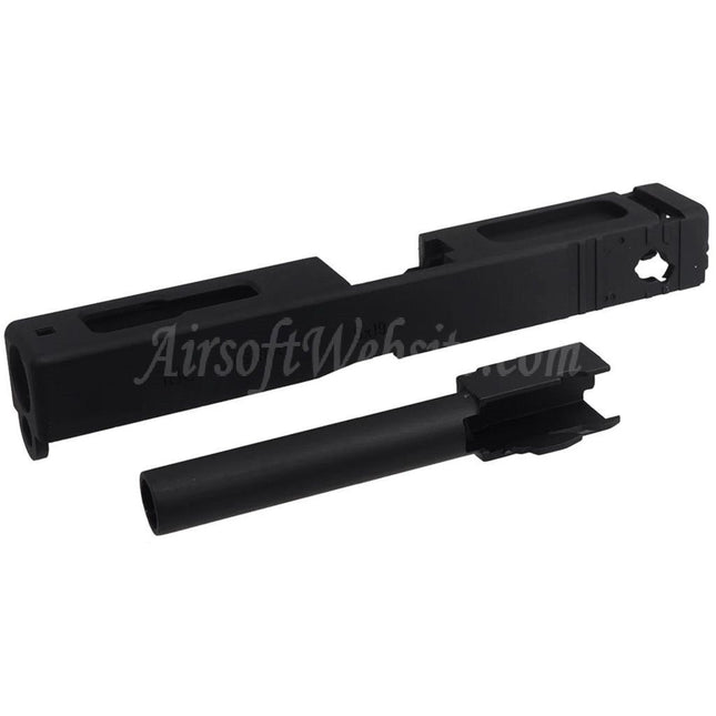Ensemble de canons à glissière en métal E&amp;C pour pistolets E&amp;C G18C GBB Airsoft Noir