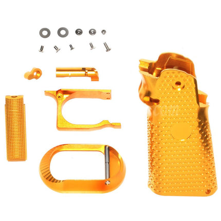 KF Airsoft CNC Aluminum Grip Set For ARMY ARMAMENT R501 R601 R603 EMG AW WE Tokyo Marui Hi-Capa Series GBB Pistols