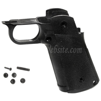KF Airsoft Polymergriff für KJ Works AW WE-TECH Tokyo Marui Hi-Capa Serie GBB Pistolen, Schwarz