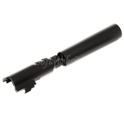 KF Airsoft CNC Aluminum Bull Styled Outer Barrel +11mm CW for AW WE Tokyo Marui Hi-Capa 5.1 GBB Pistols